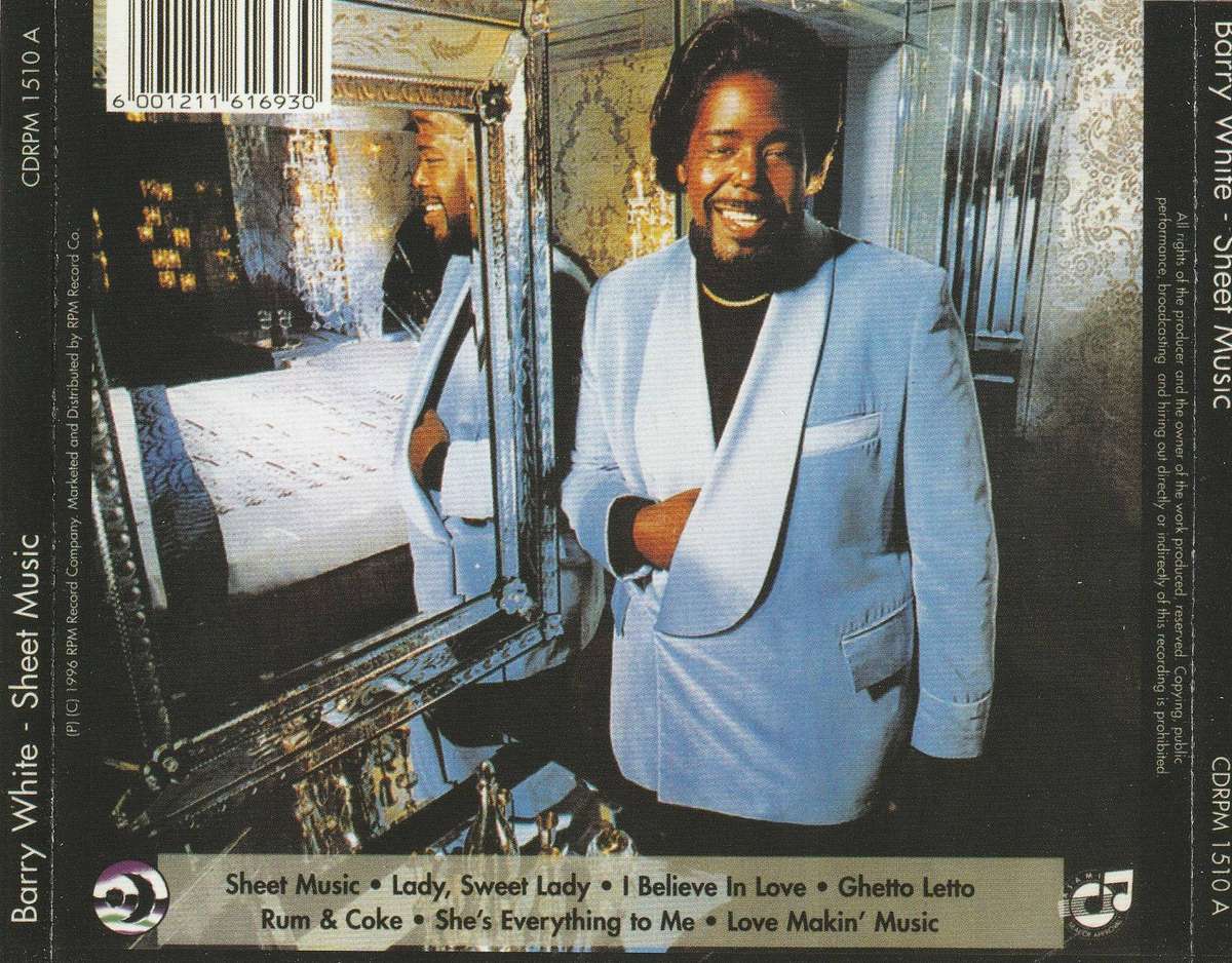 Barry White - Sheet Music CD D