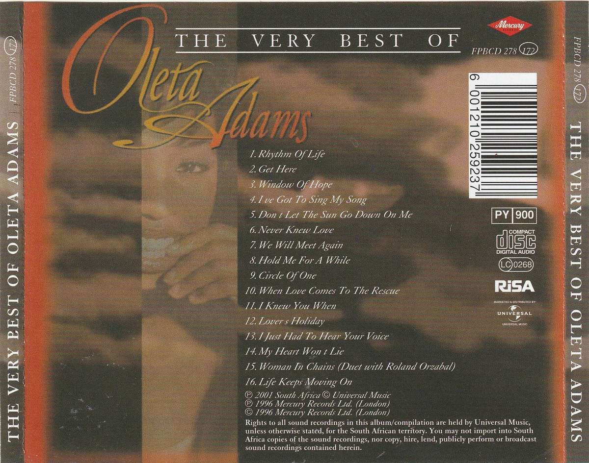 Oleta Adams - Very Best of CD D
