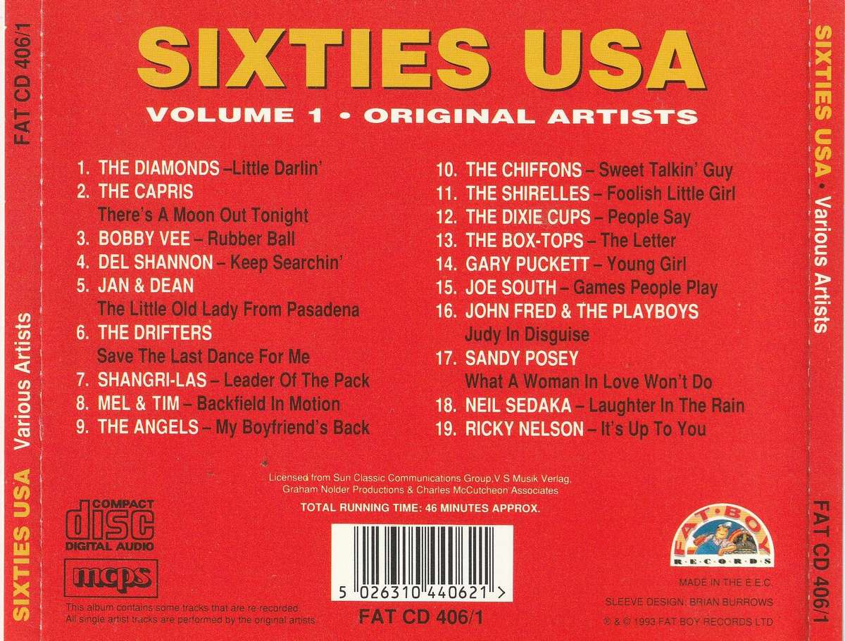 Various - Sixties USA Volume 1,2,3,4 CD Import Set