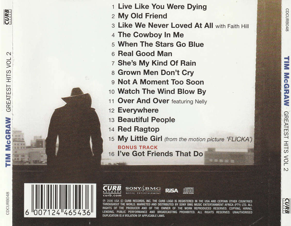 Tim McGraw - Greatest Hits Vol 2 Reflected CD D