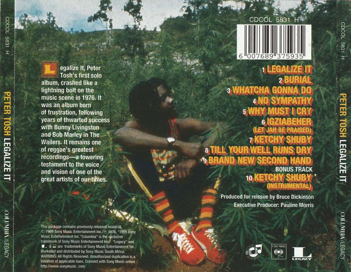 Peter Tosh - Legalize It CD D