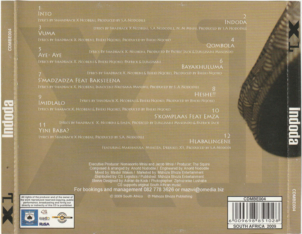XL - Indoda CD D (Kwaito)