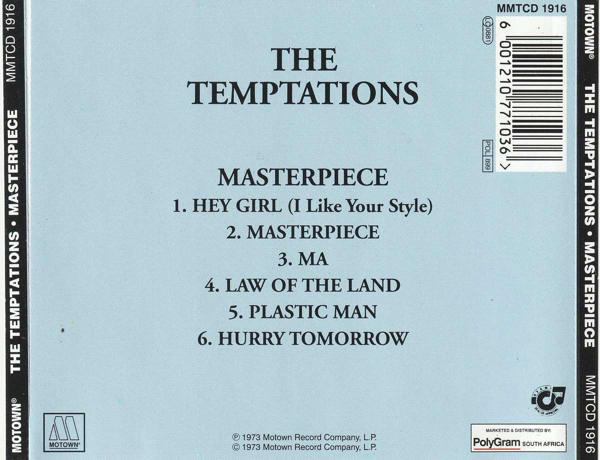 Temptations - Masterpiece CD D