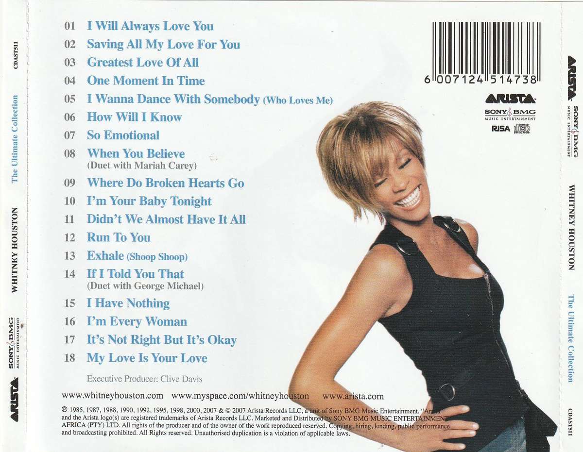Whitney Houston - Ultimate Collection CD D