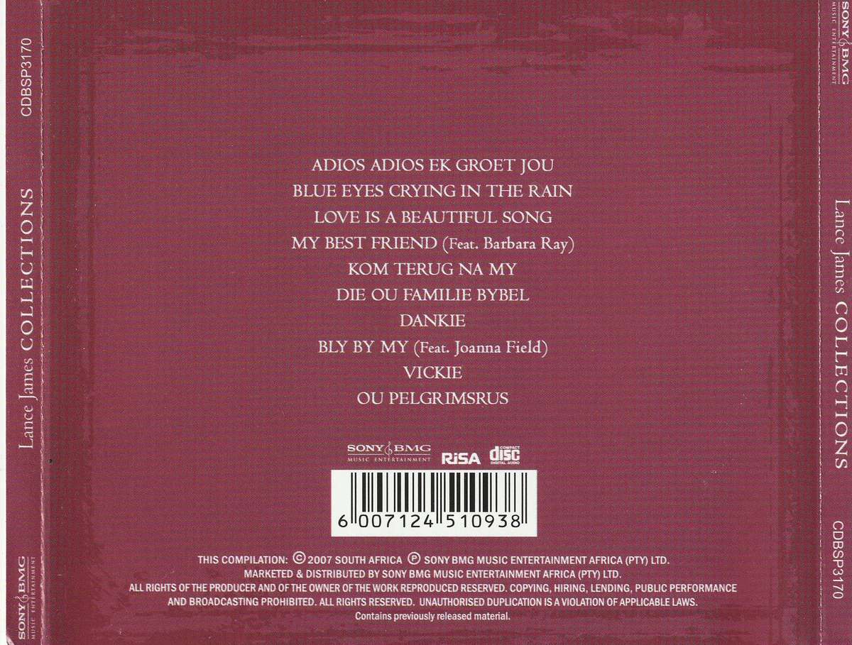 Lance James - Collections CD D