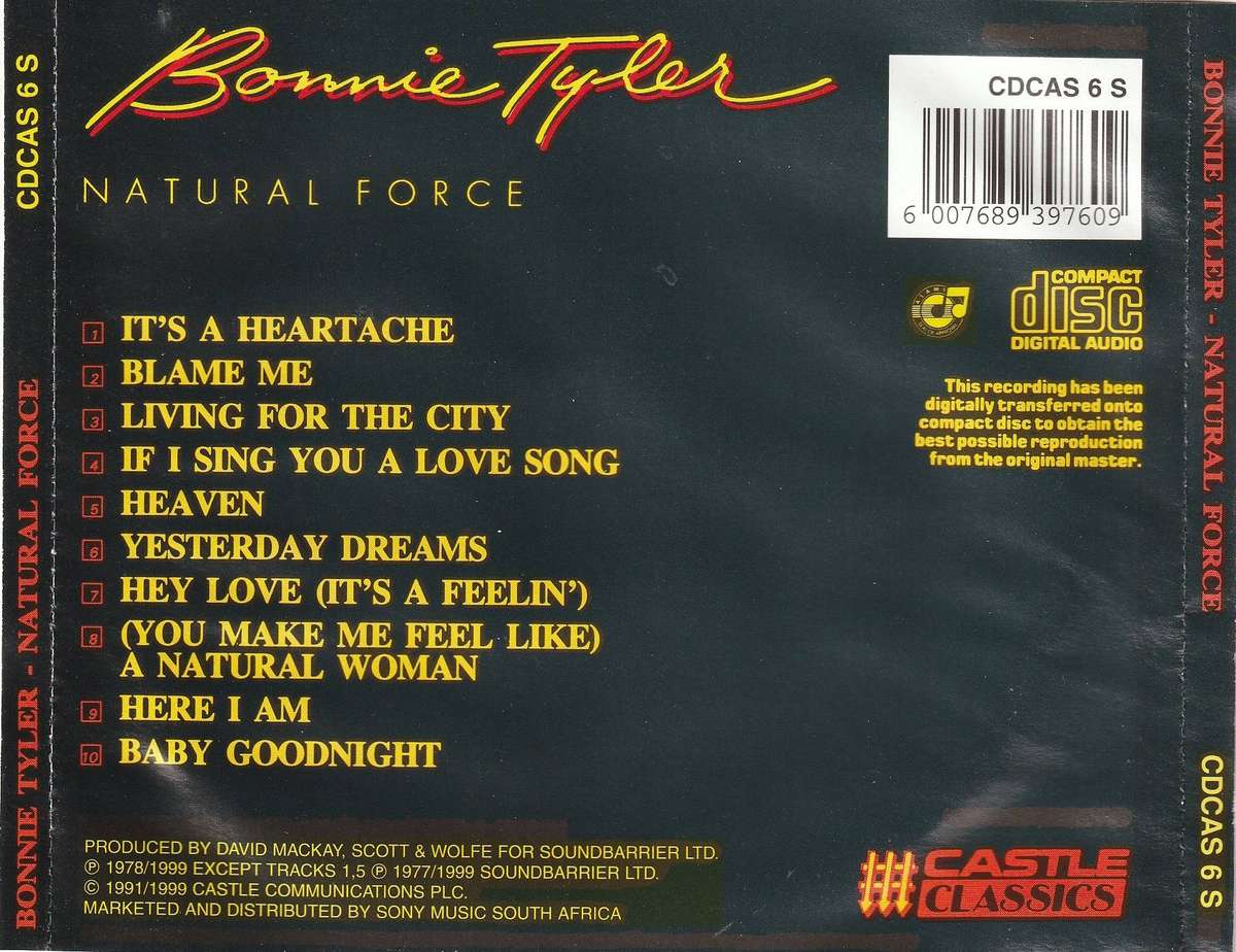 Bonnie Tyler - Natural Force CD D