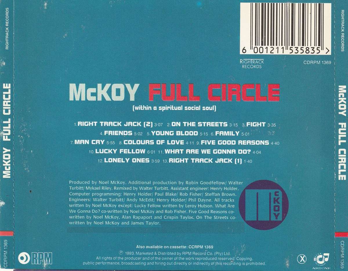 Noel McKoy - Full Circle (Within A Spiritual Social Soul) CD D
