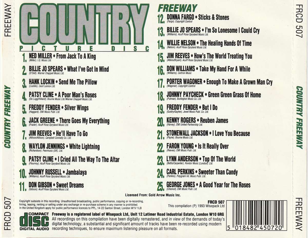 Various - Country Freeway, Country Gold Freeway & I Love Country 3xCD Set Import