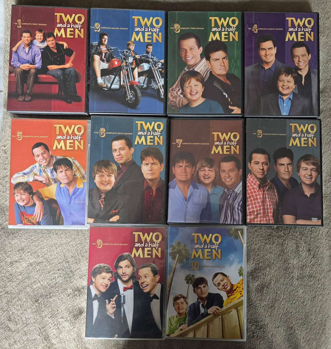 Two & a Half Men Seasons 1,2,3,4,5,6,7,8,9,10 DVD Set