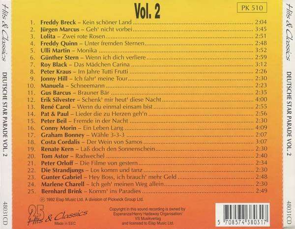 Various - Deutsche Star Parade Vol. 2 CD Import