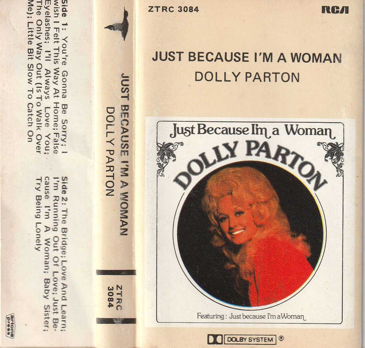 Dolly Parton - Just Because I'm a Woman Cassette D