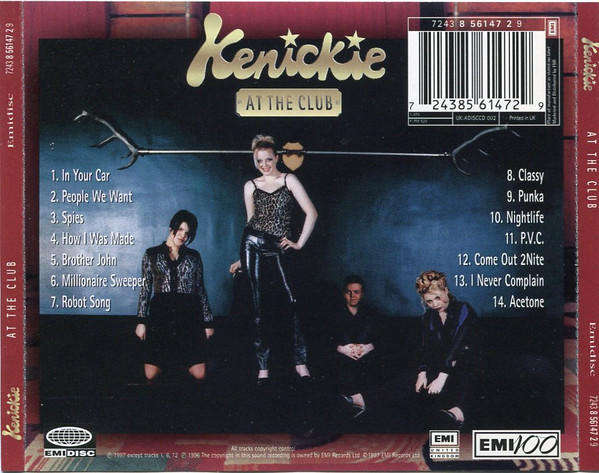 Kenickie - At the Club CD Import