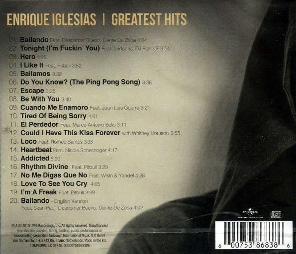 Enrique Iglesias - Greatest Hits CD Import