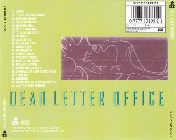 R.E.M. - Dead Letter Office CD Import