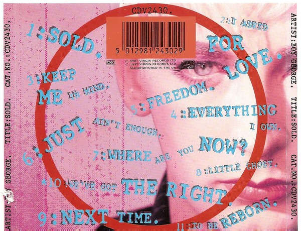 Boy George - Sold CD Import