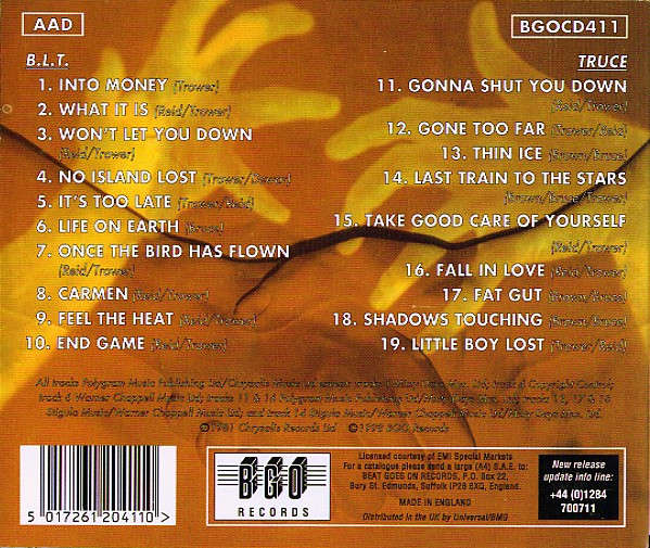 Robin Trower - B.L.T. / Truce CD Import