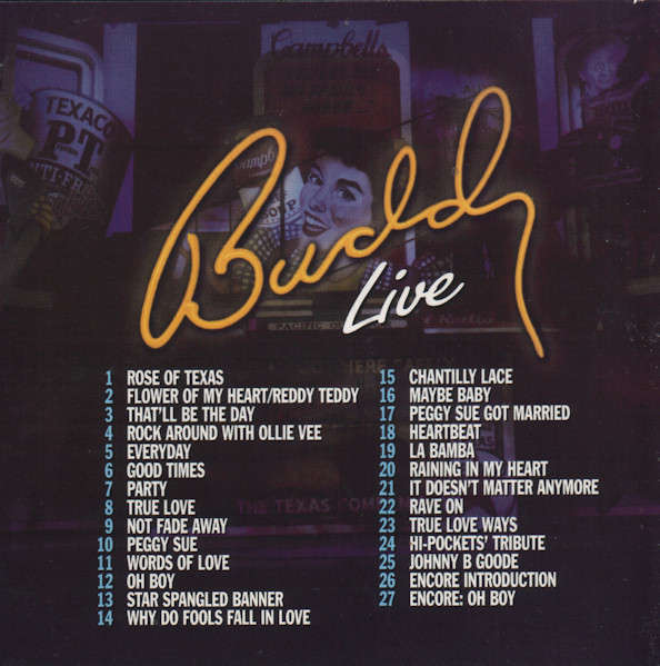 Buddy - Buddy Holly Story Live CD Import