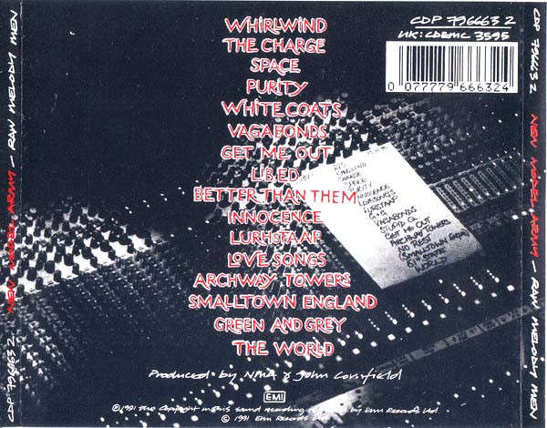 New Model Army - Raw Melody Men CD Import