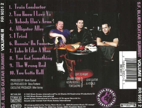 Tom Castro, Johnny Nitro, Kevin Russell - S.F. Blues Guitar Summit Vol. III CD Import