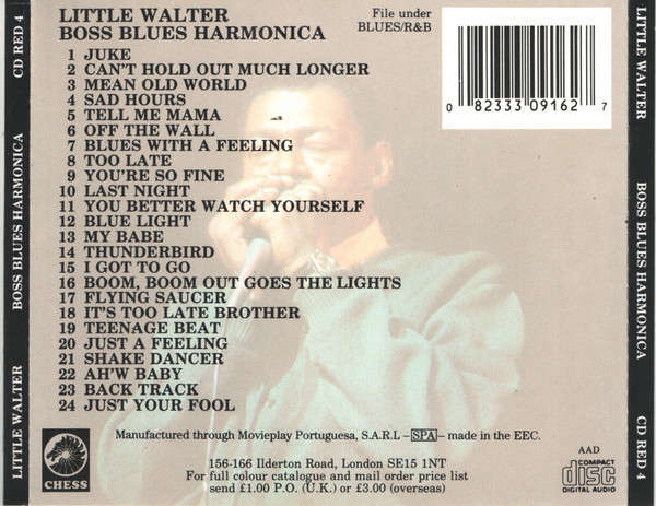 Little Walter - Boss Blues Harmonica CD Import