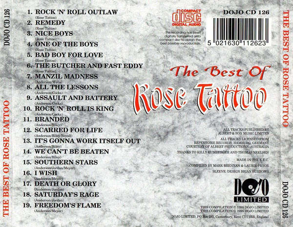 Rose Tattoo - Best of CD Import