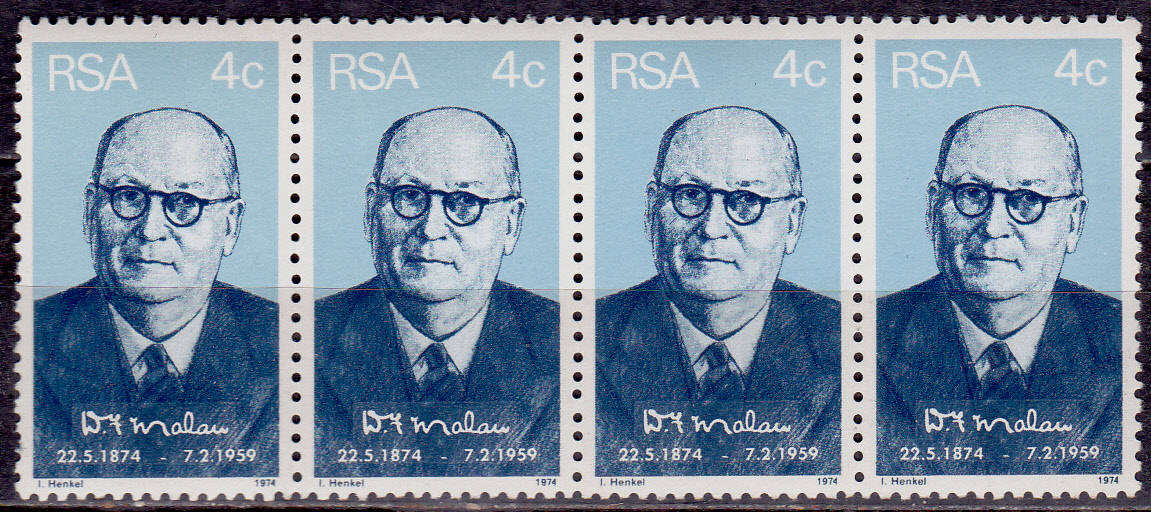 RSA, 1974. Dr DF Malan. Strip