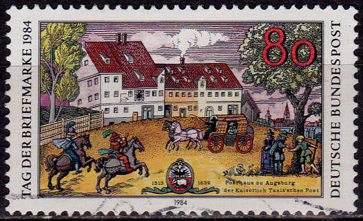 GERMANY 1984, 18 Oct. DAY OF STAMPS, single, UH, CV+/- R 10.00 view scans