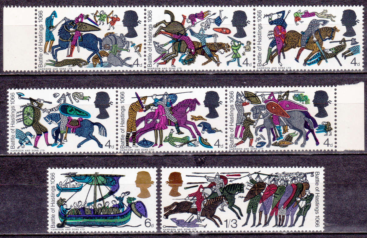 ENGLAND 1966, 14 Oct. 900th ANNIV BATTLE HASTING, set, MNH, CV +/-R 40.00 view scans