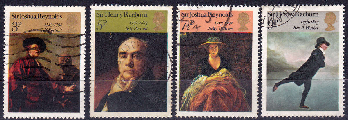 ENGLAND 1973, 4 July. PAINTINGS, set, UH, CV +/-R 25.00 view scans