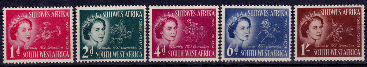 SWA 1953, 2 June. CORONATION of QEII, set, MH, CV R 70.00 view scans