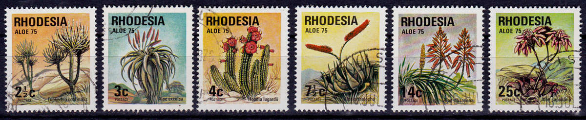 RHODESIA 1975, 16 July. INTL SUCCULENT CONGRESS-SALISBURY, set, UH, CV R 28.50, view scans
