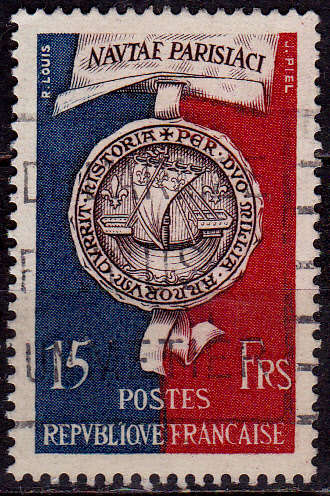 FRANCE 1951, 7 July. 2,000th ANNIV OF PARIS, single, UH, CV +/-R 10.00 view scans