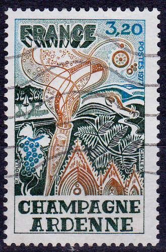 FRANCE 1977, 16 April. CHAMPAGNE-ARDENNE, single, UH, CV +/-R 30.00 view scans