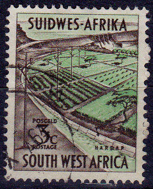 SWA 1963, 16 March. OPENING OF HARDAP DAM, single, UNH, CV R 2.50 view scans
