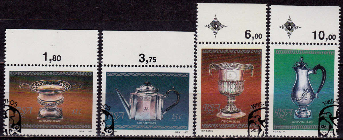 RSA 1985, 5 Nov. CAPE SILVER, set, CTO, CV R ?? view scans