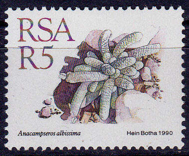 RSA 1990, 1 March. ADD VALUE to DEFINITIVE ISSUE, SUCCULENTS, single, MNH, CV R 25.00 view scans
