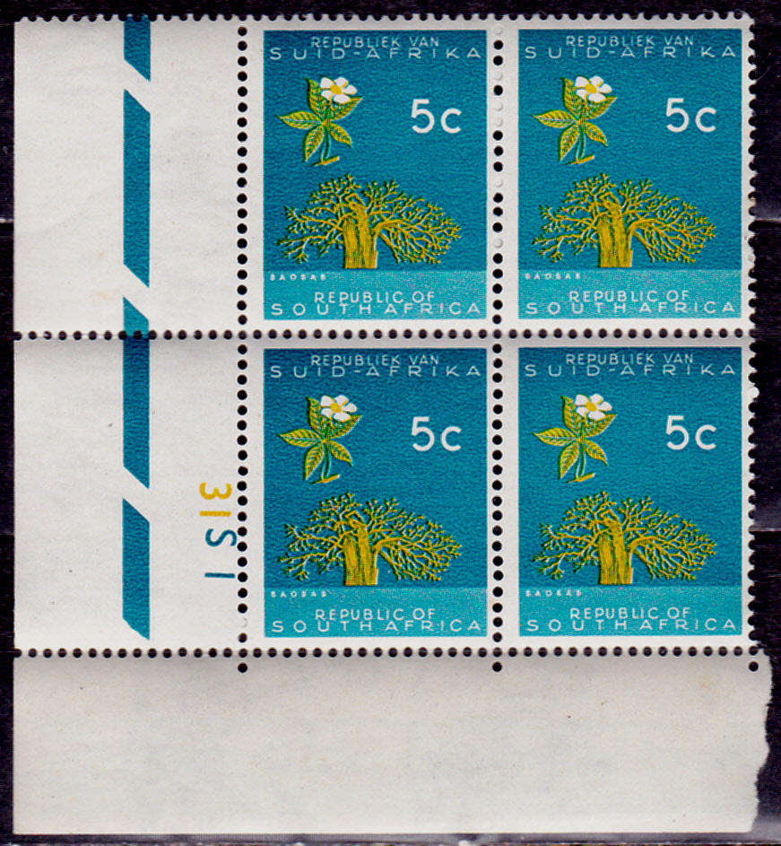 RSA 1963 - 1967. DEFINITIVE ISSUE, 5c control block, MNH, CV R 120.00 view scans