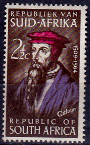 RSA 1964, 10 July. 400th ANNIV CALVINS DEATH, single, MH, CV R 2.50 view scans