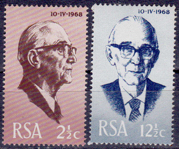 RSA 1968, 10 April. INAUGUARATION OF PRESIDENT FOUCHE, set, MNH, CV R 17.50 view scans