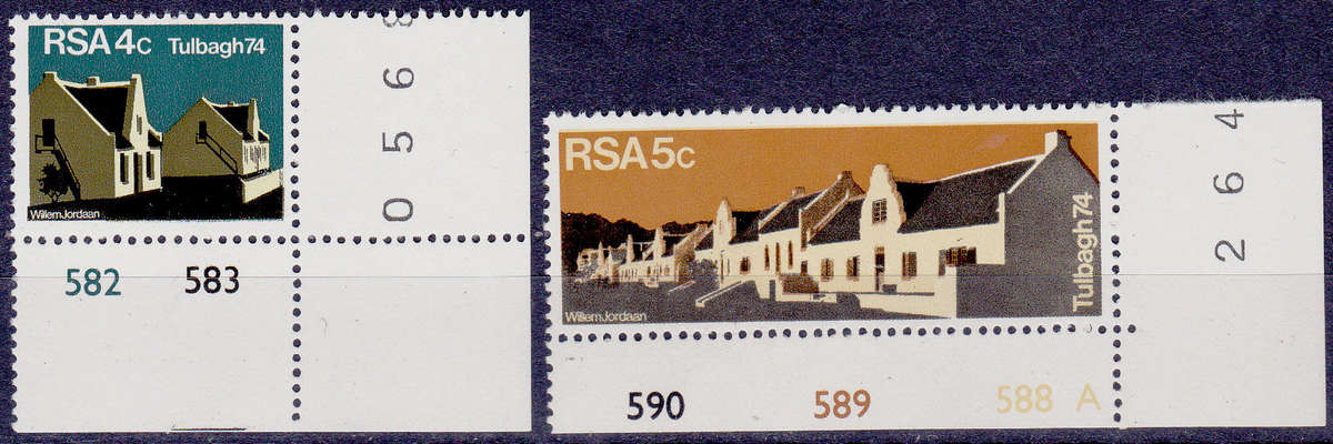 RSA 1974, 14 March. RESTORING of TULBAGH, set, MNH, CV R 6.00, view scans.