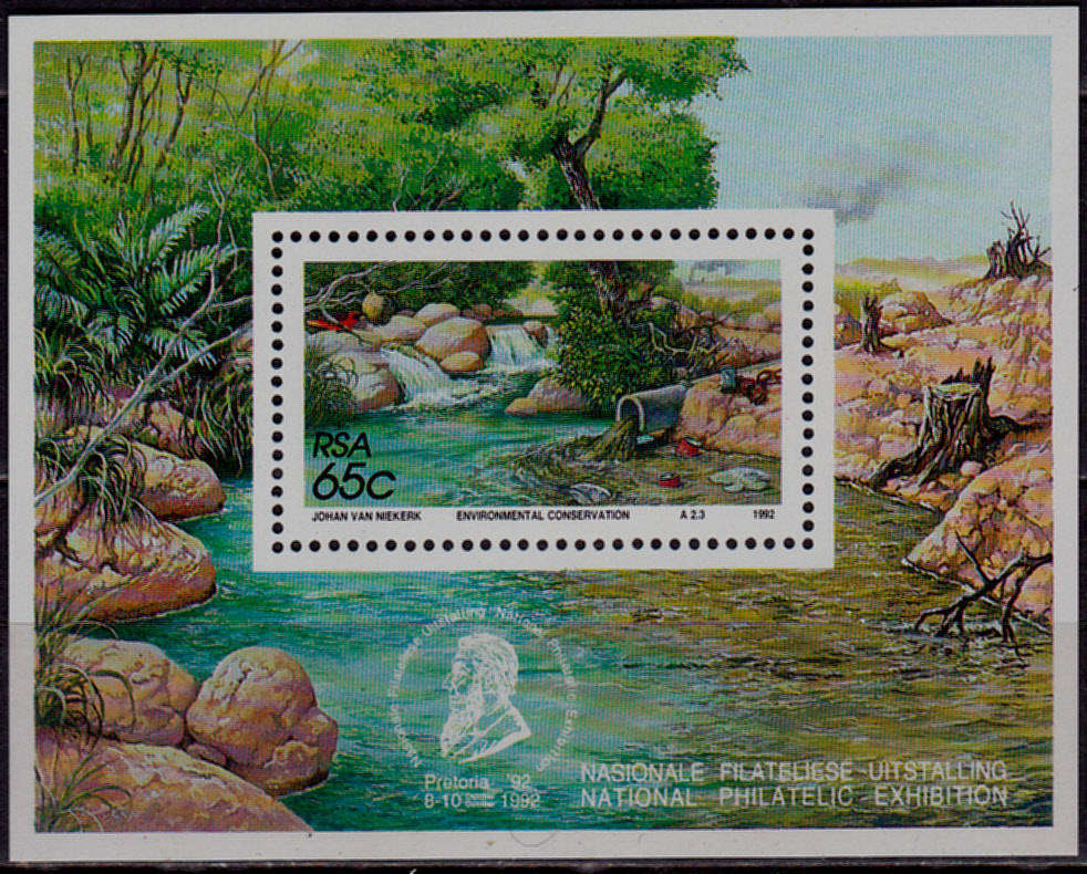 RSA, 1992. Environmental conservation. Mini sheet