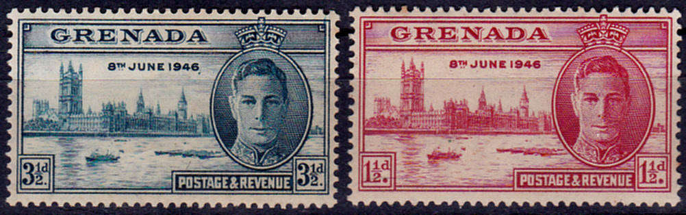 GRENADA, 1946. Victory. Full set