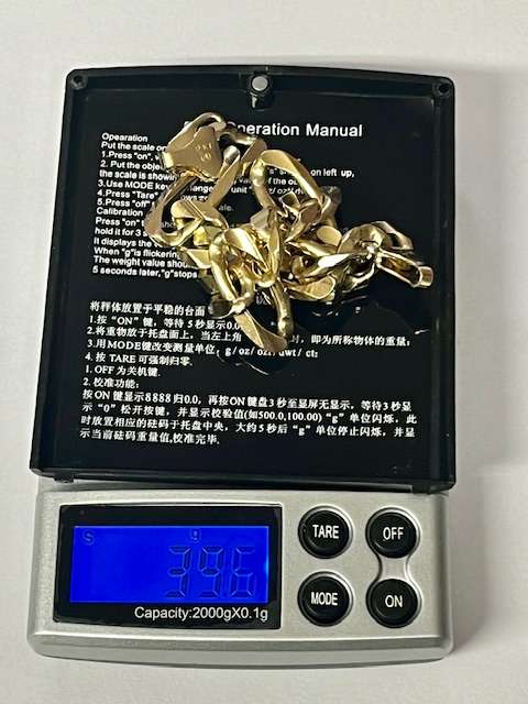 BEAUTIFUL 9ct GOLD BRACELET 39.6 grams