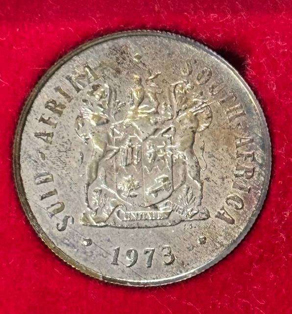 1973 Proof Set (No Gold) - Includes R1 Silver - in SA Mint Box.