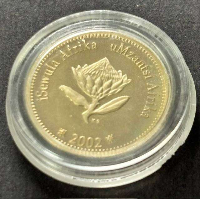 2002 SA Silver 2 1/2c Proof - Marine Life Series - The Whale