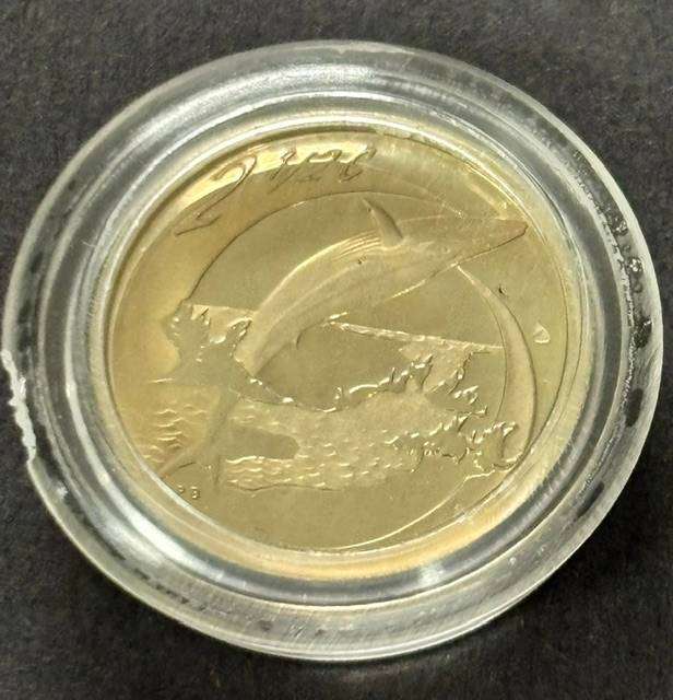 2002 SA Silver 2 1/2c Proof - Marine Life Series - The Whale