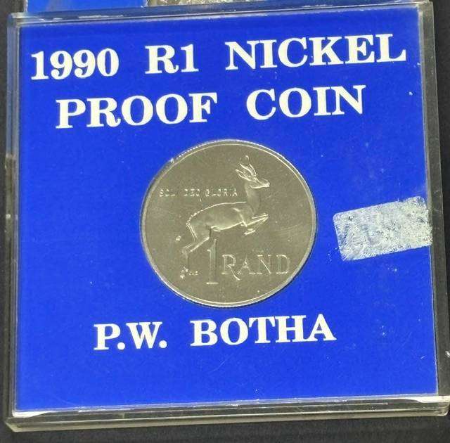 Proof R1 1990 Nickel P W BOTHA