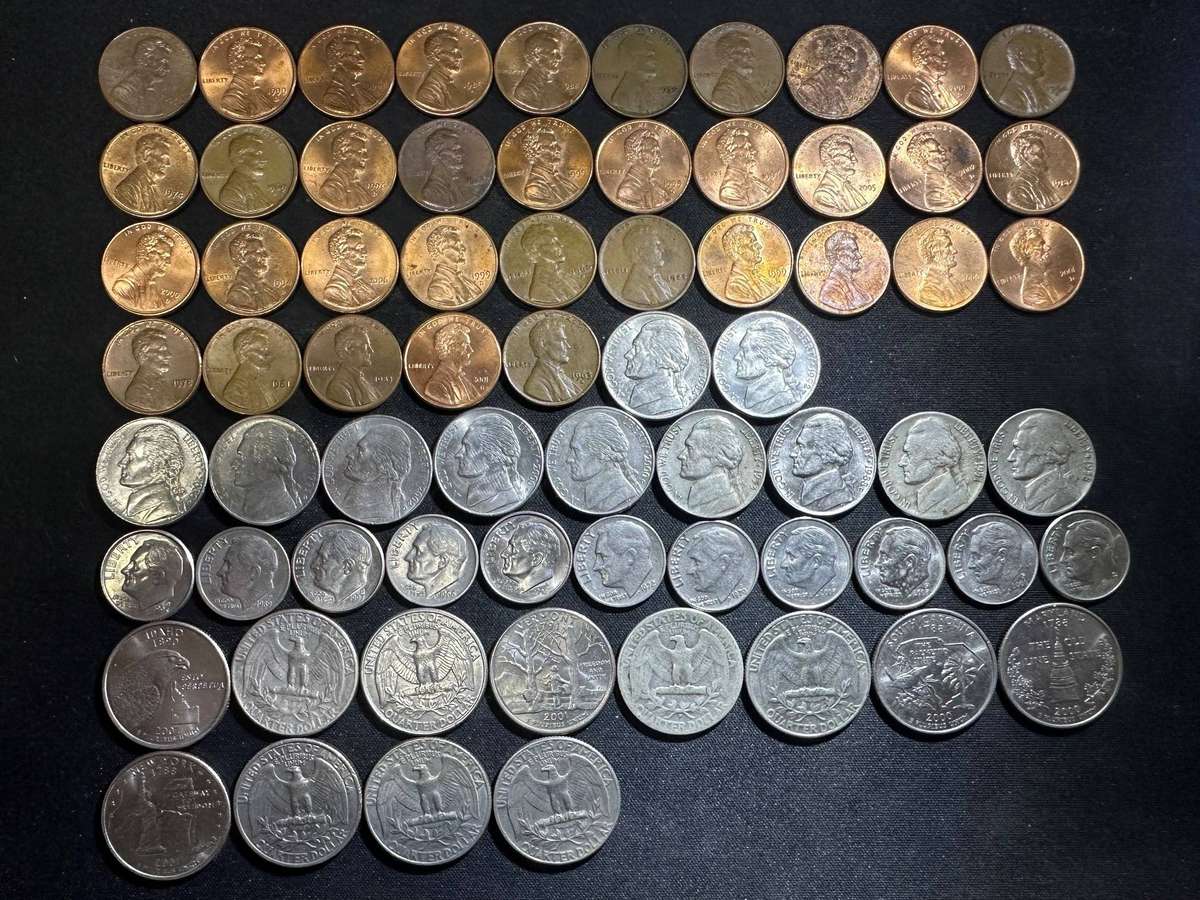 American, Angolan, Argentina & Australian coins