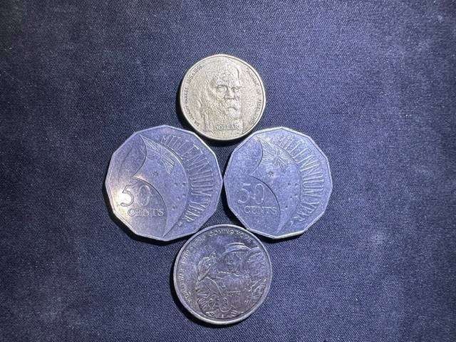 American, Angolan, Argentina & Australian coins