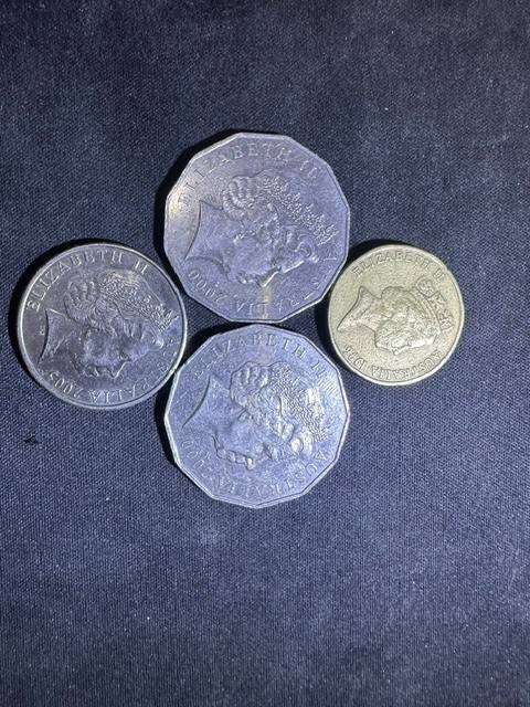 American, Angolan, Argentina & Australian coins